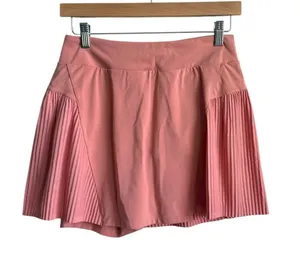 Nike Women's Coral Pleated Athletic Tennis Skort Built In Shorts Small thumbnail 1
