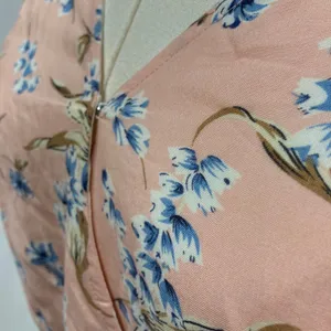 Le Lis Baby Pink‎ Floral Romper Womens Medium Rayon Open Back Short Sleeve thumbnail 9