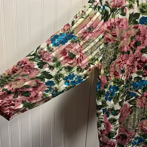 Victoria’s Secret vintage floral sheer button up long sleeve sleep top thumbnail 3