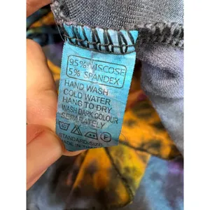 Kathmandu Imports Tie Dye Boho Midi Dress Multicolor Long Sleeve Flowy Indie OS thumbnail 4