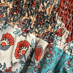 Print tiered maxi skirt Blue thumbnail 5