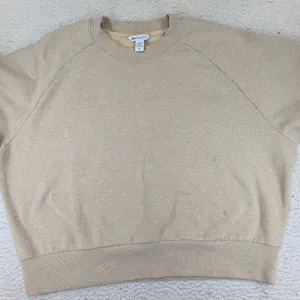 Athleta Coaster Luxe Sweatshirt XL Oatmeal Heather Raglan Cropped 414588 HO24 thumbnail 7