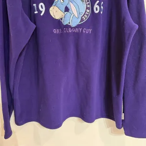 Disney Store Exclusive Purple Eeyore Vintage Fleece Sweatshirt Sz M thumbnail 3