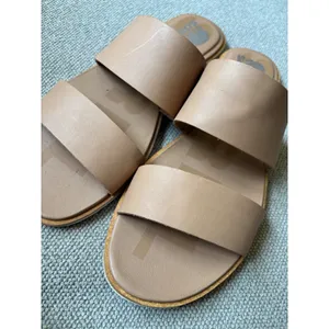 Sorel Ella Slides Sandals Tan Leather Womens 9.5 Slip On thumbnail 8
