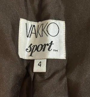 Vintage Vakko Sport Chocolate Brown Leather Pants - size 4 thumbnail 6