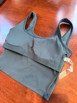 Stack Brand Embrace Square Neck Tank Dark Sea (Green) Colorway Size Small thumbnail 7