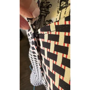 Tommy Hilfiger Women's M Wrap Blouse Geometric Print Flutter Sleeve Tie Waist thumbnail 7