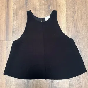 WILFRED ARITZIA LE FOU‎ Tank Top Flowy Black Relaxed Fit size XS thumbnail 1