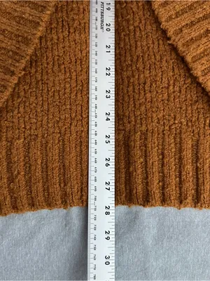 Anthropologie Women’s Small Rust Brown Oversized Open Front Cardigan thumbnail 9