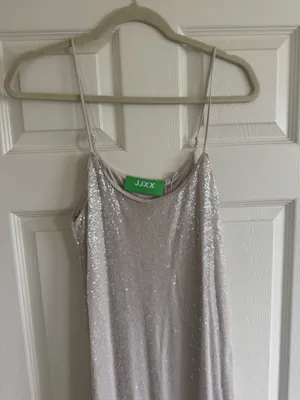 Silver Sequin Dress Size M thumbnail 2