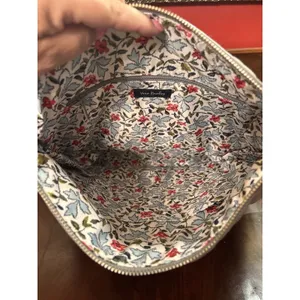 Vera Bradley Carson Hobo Bag‎ Denim Gray Floral Quilted Crossbody NWT thumbnail 11