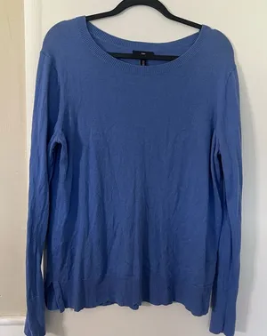 GAP Women's Blue Crew Neck Sweater thumbnail 1