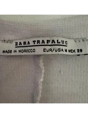 Zara Trafaluc Black White Colorblock A-Line Dress Short Sleeve Medium M thumbnail 3