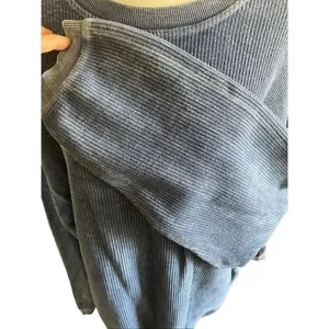 Corded Crew Slate Blue Chi Omega Corduroy-Style Sweatshirt – Size Large thumbnail 10