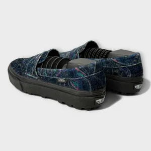 Vans Style 53 Velvet Paisley Blue Slip On Creeper Womens 8 Mens 6.5 NWOB thumbnail 6