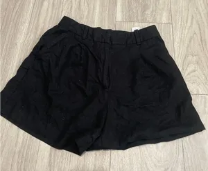 Zara Black High Waist Women's Shorts thumbnail 1