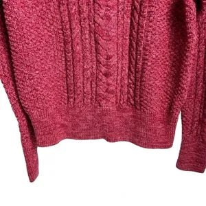 GAP Women's‎ Pink Cable Knit Pullover Sweater Size M Casual Fall thumbnail 10