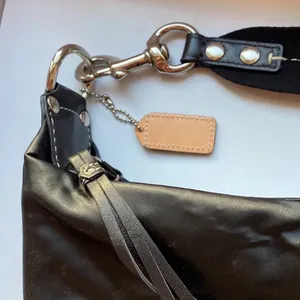 COACH Nylon Shoulder‎ Bag Leather shoulder Washable Wipeable Black No L04J-1892 thumbnail 2