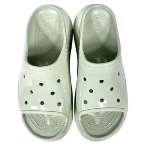 Crocs Crush Platform Slides Sandals High Shine Light Green W11/M9 Chunky Shoes thumbnail 13