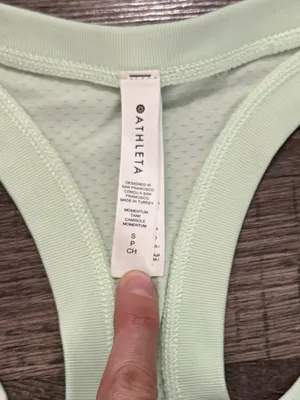 Athleta Mint Green Racerback Seamless Momentum Tank Top Small Activewear Workout thumbnail 2