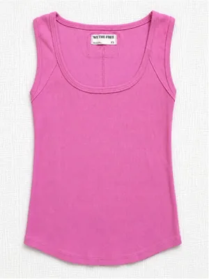 We‎ The Free by Free People Hummingbird Tank in bright pink, size XS. thumbnail 1