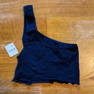 FP Movement by Free People Navy One-Shoulder Crop Top thumbnail 3
