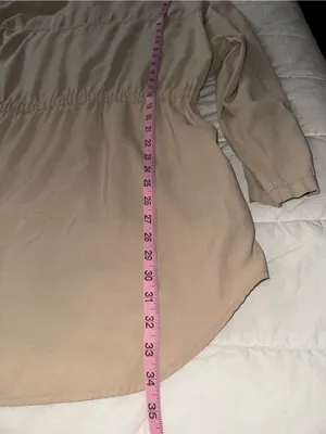 Zara Beige Drawstring Utility Jacket thumbnail 10