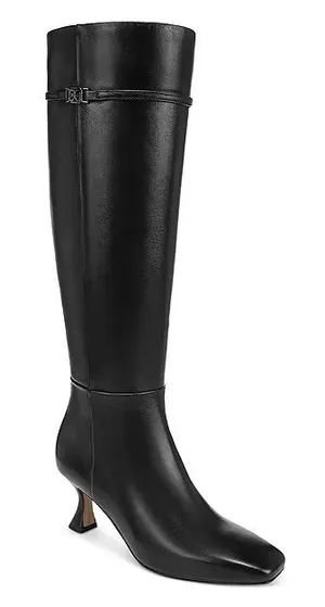 Sam Edelman Lyla Black Leather Knee High Boots- Size 9M thumbnail 1