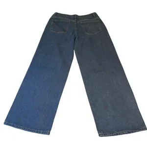 NiMin Women Medium Wash Wide Leg High Waisted Denim Jeans thumbnail 3