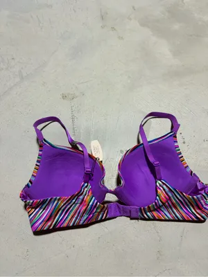 Victoria’s Secret NWT Multicolor Striped Plunge bra 36B thumbnail 6