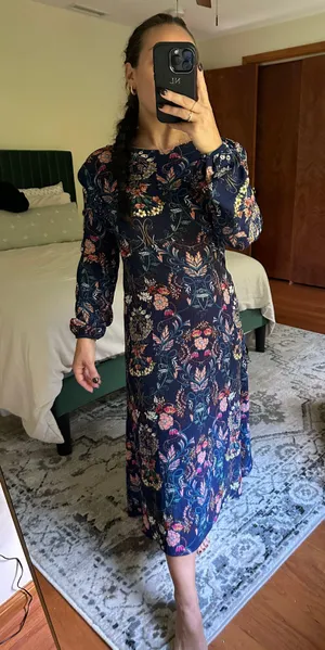 Lulus Midi Long Sleeve Dress thumbnail 1