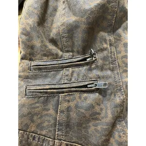 Kut From The Kloth Women Faux Suede Size‎ Medium Zip Jacket Leopard Print Preppy thumbnail 13
