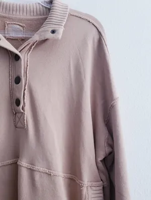 Aerie Vintage Popover Polo Sweater Jacket thumbnail 4