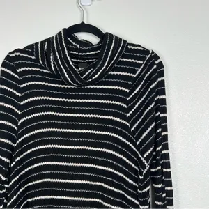 We The Free Stripes‎ Drippy Thermal Knit Cowl Neck Sweater S thumbnail 5