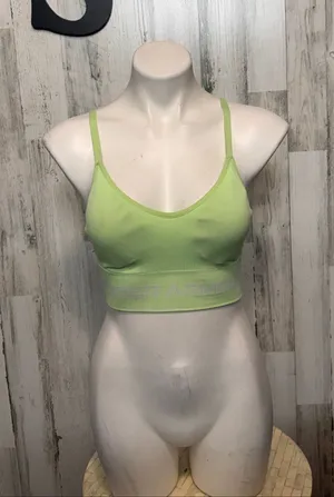 Under Armour Lime Green Seamless Strappy Back Sports Bra Womens Size Small Padde thumbnail 1