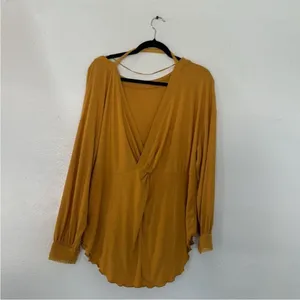 NWT Free People shimmy shake untamed gold top size small thumbnail 3