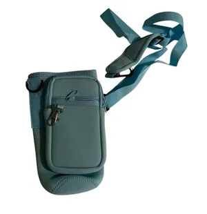 Dabria Water Bottle Carrier Bag w/ Phone Pocket Stanley 40oz Tumbler Neoprene Bl thumbnail 1