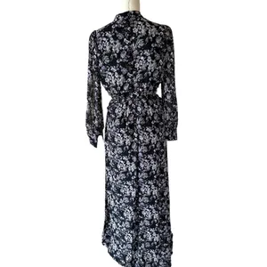 NWT Lush Long Sleeve Floral Maxi with Side Cut Out thumbnail 10