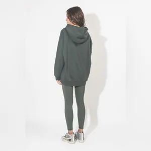 Anine Bing Vincent Hoodie NYC Charcoal Green thumbnail 3