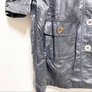 Michael Kors Steel Blue Raincoat thumbnail 2