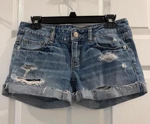 American Eagle Distressed Shorts size 4 thumbnail 1