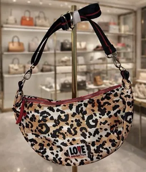 NEW Brighton Spotted Love Swing‎ Bag Leopard Animal Print Travel Chic Luxury thumbnail 1