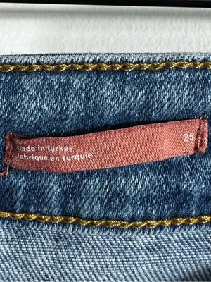 Pilcro Anthropologie High Rise Flare Jeans Womens 25 Medium Wash Stretch‎ Denim thumbnail 12