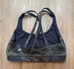 Lululemon Energy‎ Bra Camo Print Support Athletic Gym Workout Fitness Women 4 thumbnail 1