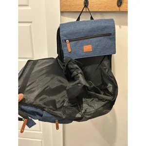 DORA MOMOKO Blue Diaper Bag Baby Backpack Changing Station Dad Bag Compartments thumbnail 5