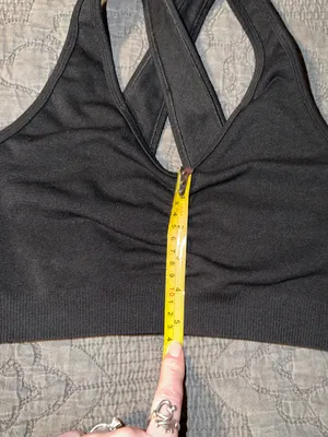 Alphalete AMPLIFY BRA-Women's Seamless Longline Bra-MED IMPACT Black Size-S thumbnail 4