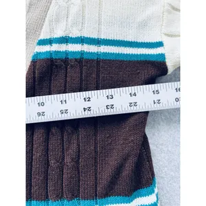 Vintage 70s Kmart Women's Small Stripe Cardigan Retro Sweater Funky Academia thumbnail 9