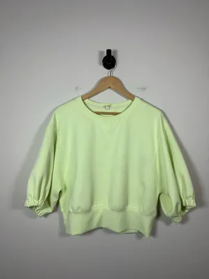 FP Movement Lead The Pack Layer Cropped Sweatshirt Neon Green S thumbnail 2