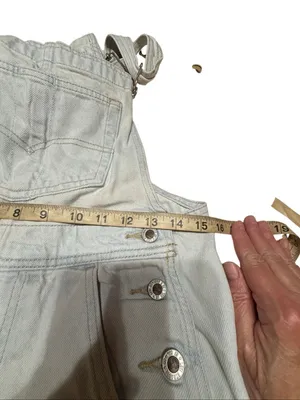 vintage Levi's SilverTab light-wash denim overalls/Loose Fit Sz S thumbnail 6