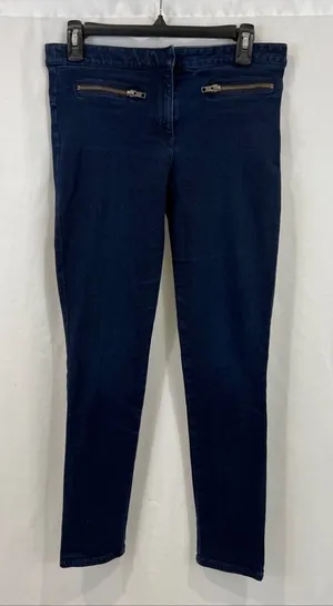 Veronica Beard Dark Wash Skinny Jeans Leggings with Zip‎ Pockets thumbnail 1